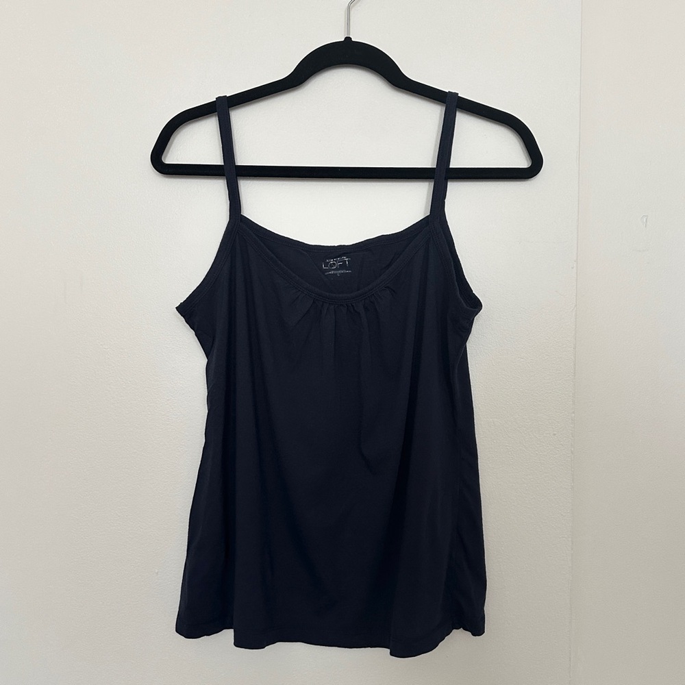 Loft Dark Blue Cami Tank Top